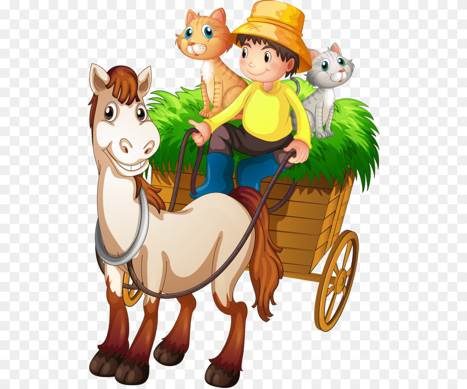 Farming Clipart Farm Day Desenho Farm, Transportation, Vehicle, Wagon, Baby Free Transparent Png