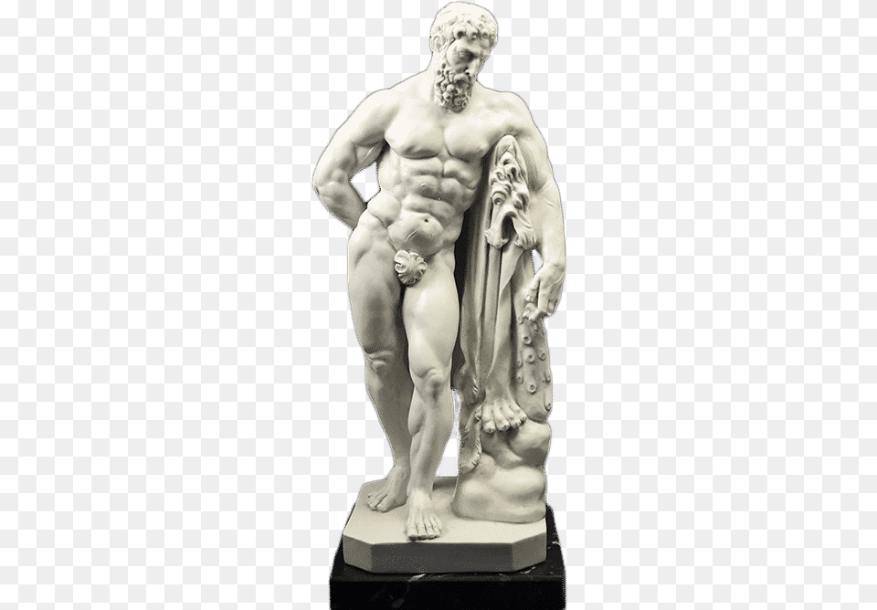 Farnese Hercules Statue Made In Italy 25 Cm Statue, Body Part, Figurine, Person, Torso Png