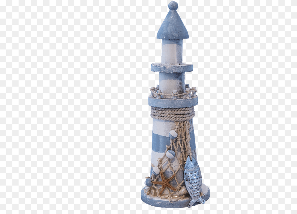 Farol Azul Branco Isolado Rede Shell Lighthouse, Animal, Invertebrate, Sea Life, Seashell Png Image