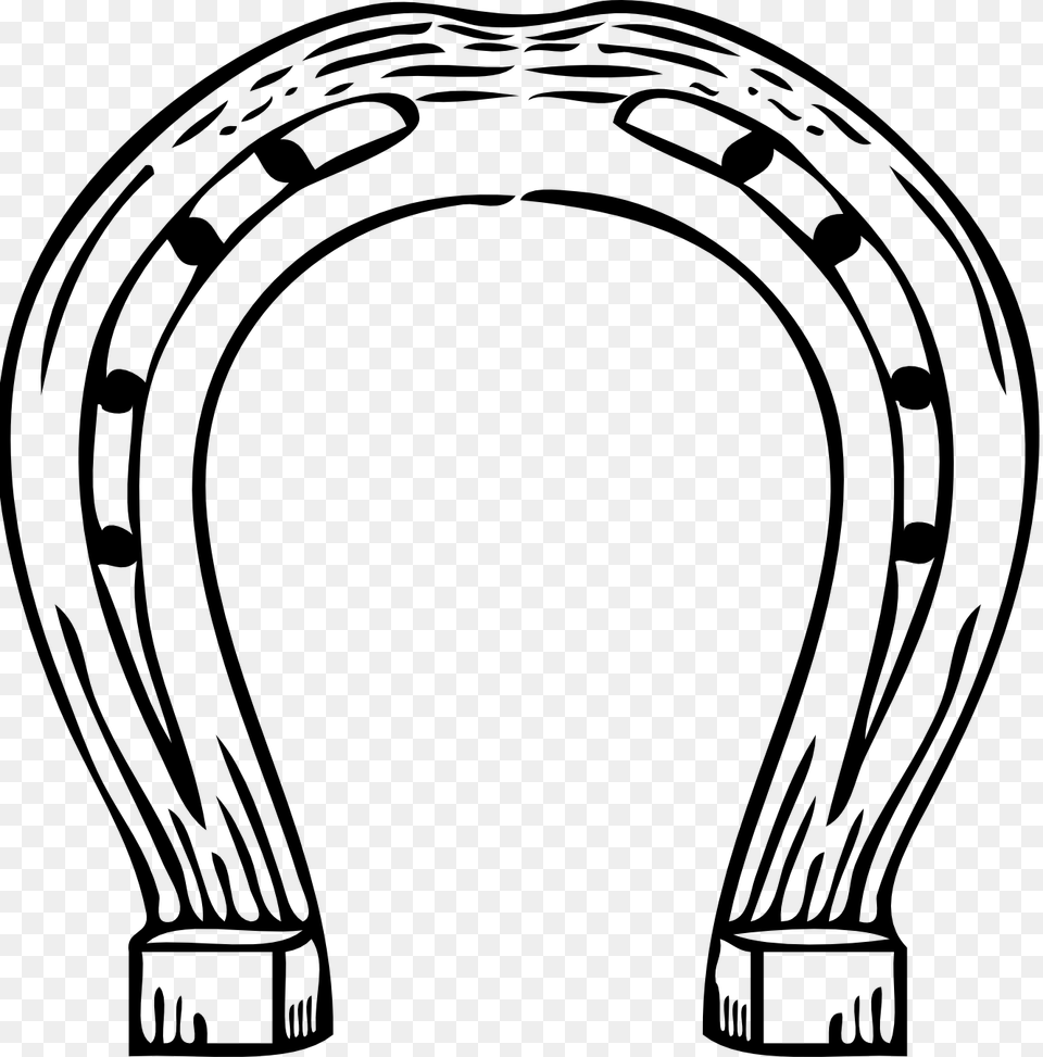 Farrier Clip Art Black And White, Horseshoe Png Image