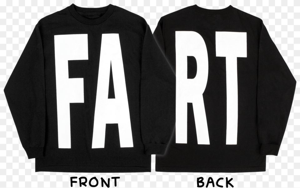 Fart By Pizzaslime Amp The Fat Jew Long Sleeve Shirt Sleeve, Clothing, Long Sleeve, Knitwear, Sweater Free Png Download