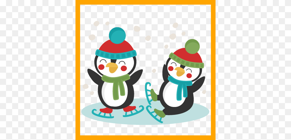 Fascinating Penguin Clipground Pics For On Popular Penguin Ice Skating, Nature, Outdoors, Winter, Snow Free Png Download