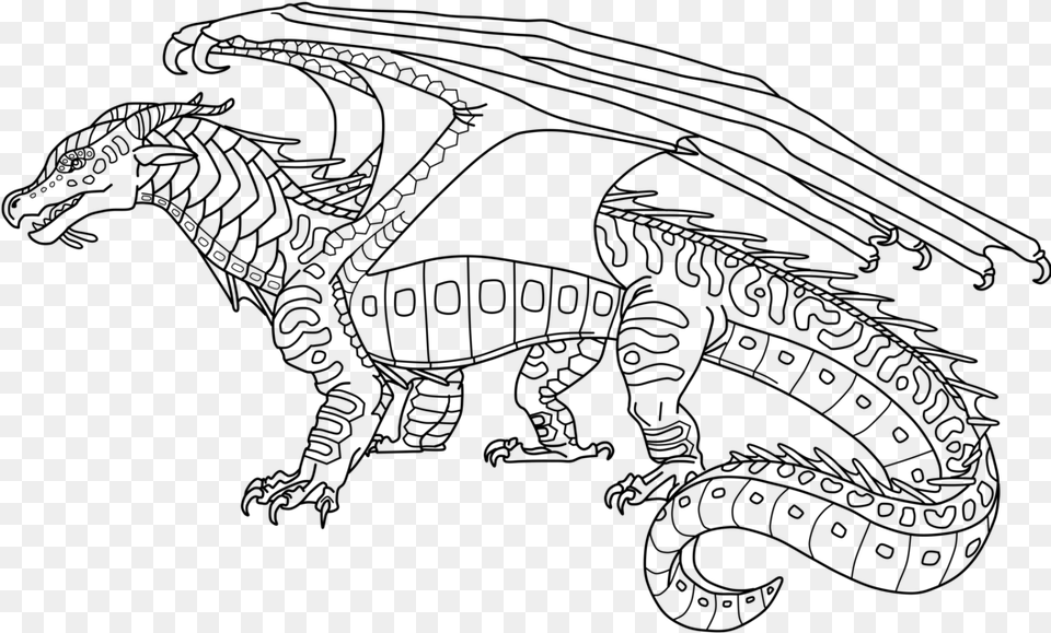 Fascinating Wings Of Fire Seawing Coloring Pages Wings Of Fire Seawing Base, Gray Free Transparent Png
