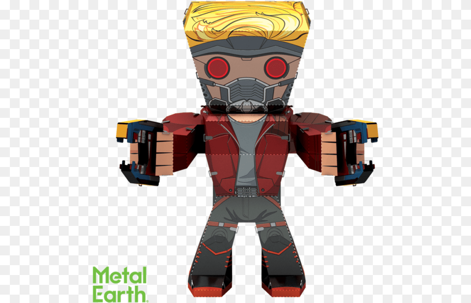Fascinations Metal Earth Marvel 007 Guardians Of The Galaxy Star Lord 3d Kit, Toy, Robot Free Transparent Png