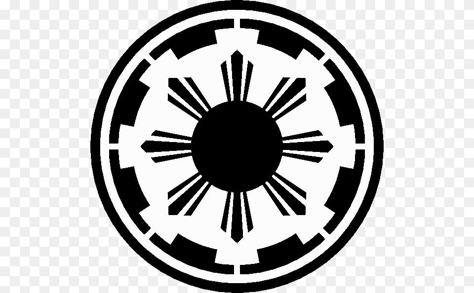 Fascist Philippines Emblem Star Wars Galactic Republic Symbol, Stencil, Ammunition, Grenade, Weapon Png Image