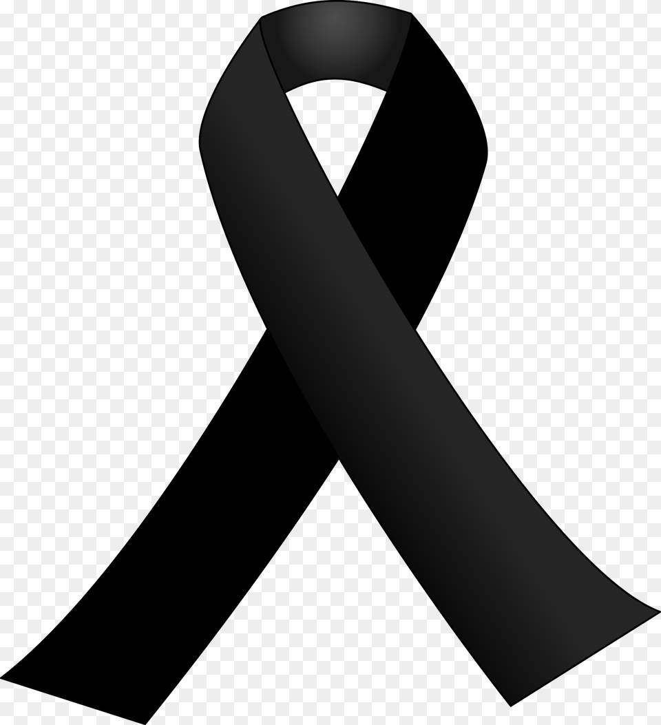 Fashion Accessoryblackblack Ribbon Black Ribbon, Text Free Png Download