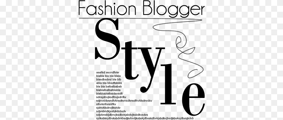 Fashion Blogger Style Magazine Text Hd, Gray Free Png Download
