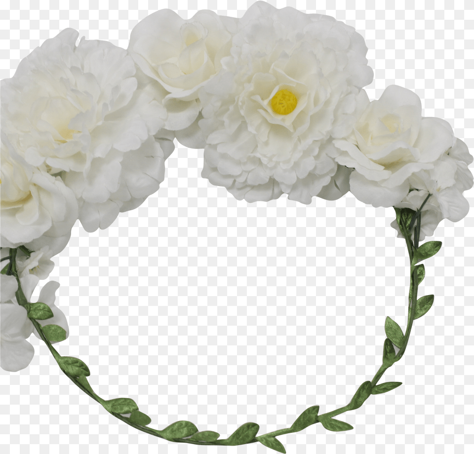 Fashion Bride Flower Crown With Green Wire And Leaves Green Transparent Flower Crown, Flower Arrangement, Plant, Rose, Accessories Free Png Download