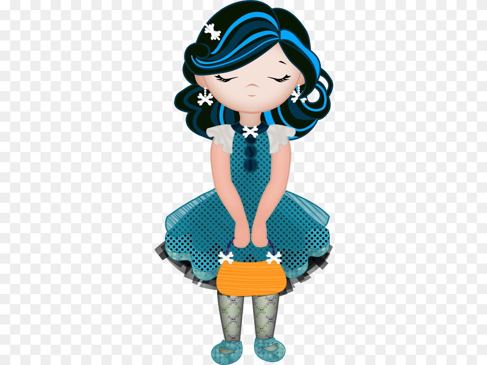 Fashion Clipart Child Halloween Girl Clipart, Person, Female, Pattern, Face Png Image