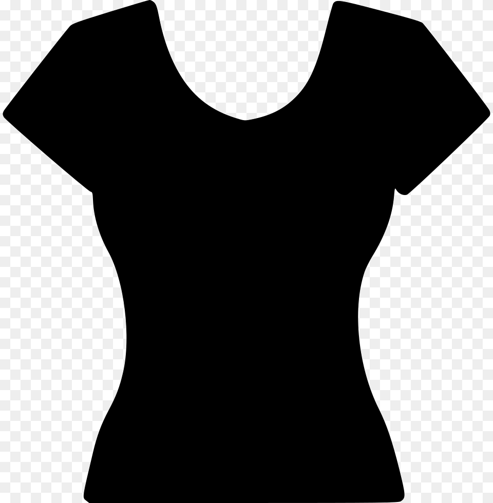Fashion Cloth Womens Tshirt Top Tunic Svg Icon Women T Shirt Icon, Clothing, T-shirt Free Png