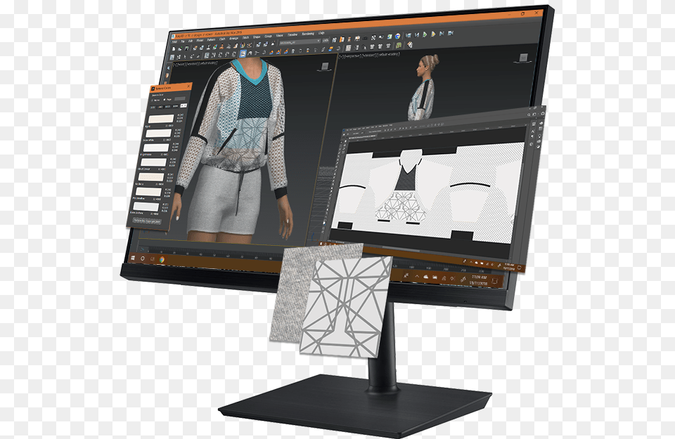 Fashion Design Desk, Hardware, Screen, Computer Hardware, Electronics Png Image