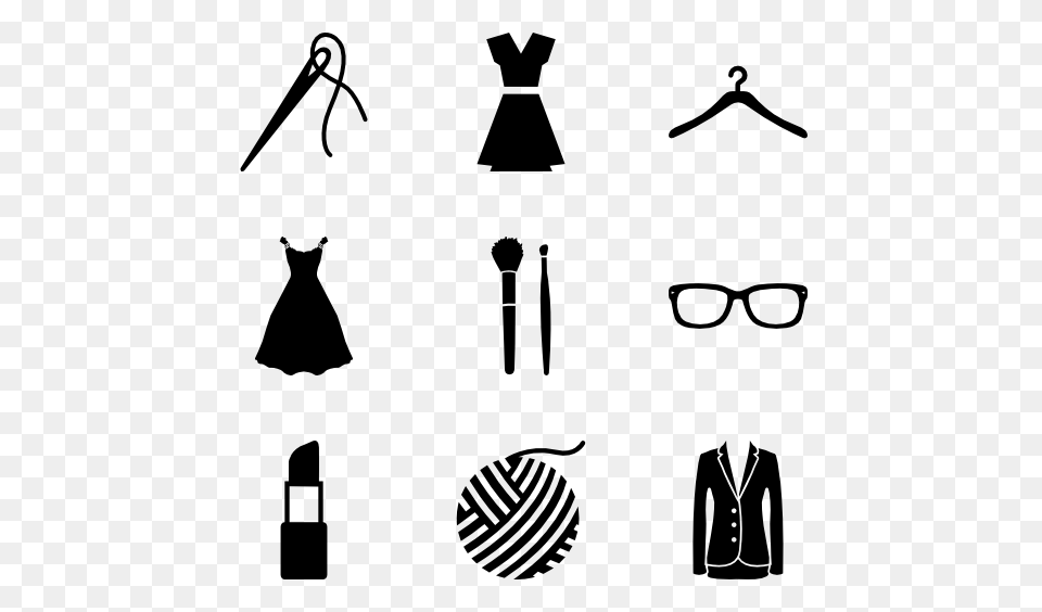 Fashion Designer Icon Packs, Gray Free Png Download