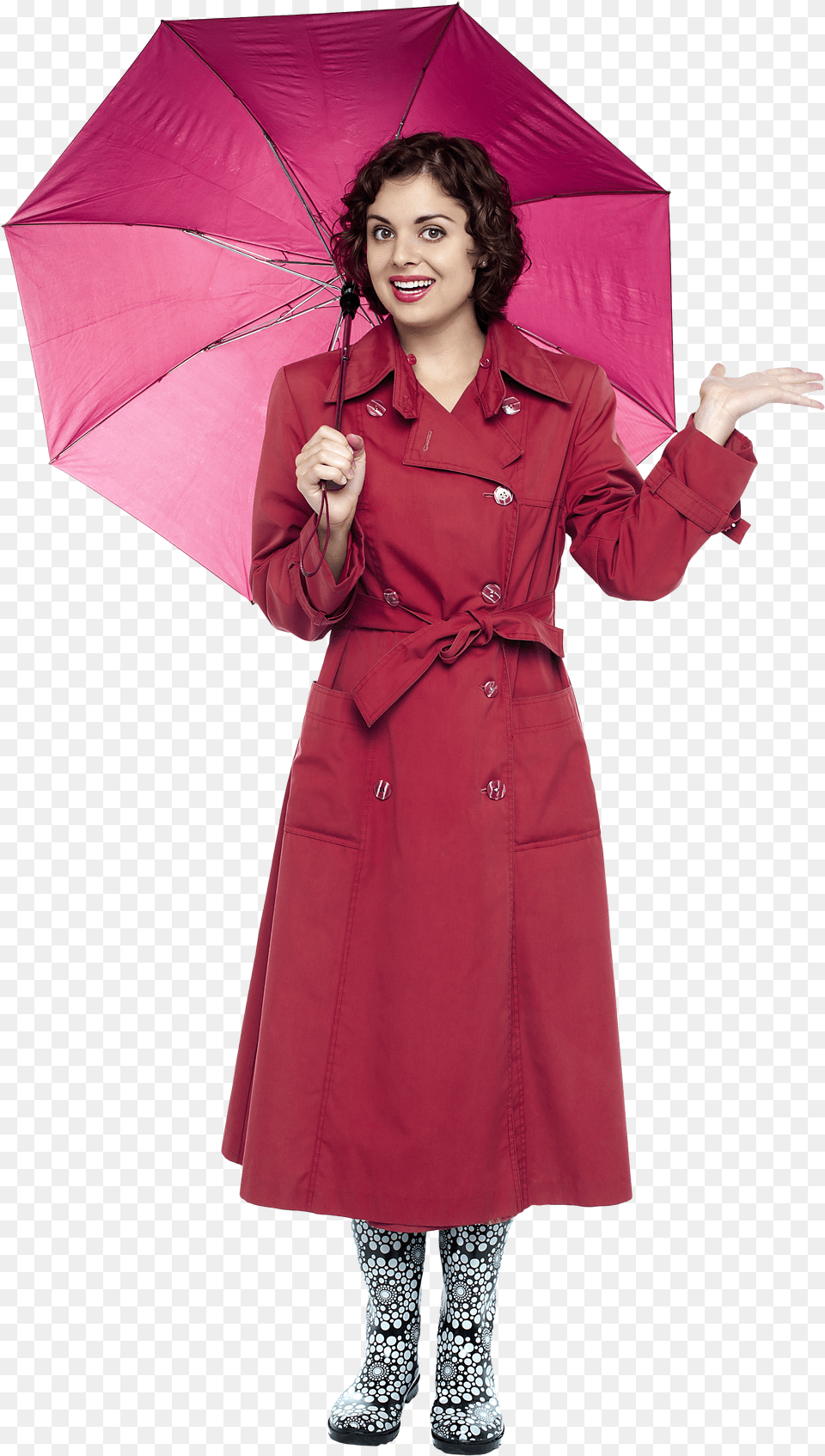 Fashion Girl Photo Umbrella Free Png