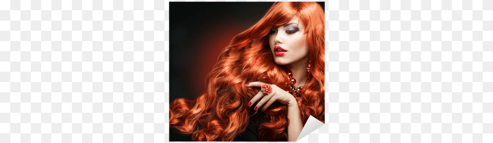 Fashion Girl Portrait Honey Red Hair Color, Woman, Adult, Face, Female Free Transparent Png