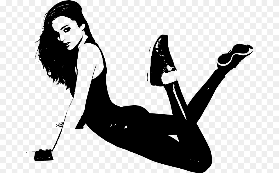 Fashion Model Silhouette Vector Keri Anne Payne Hot, Gray Png