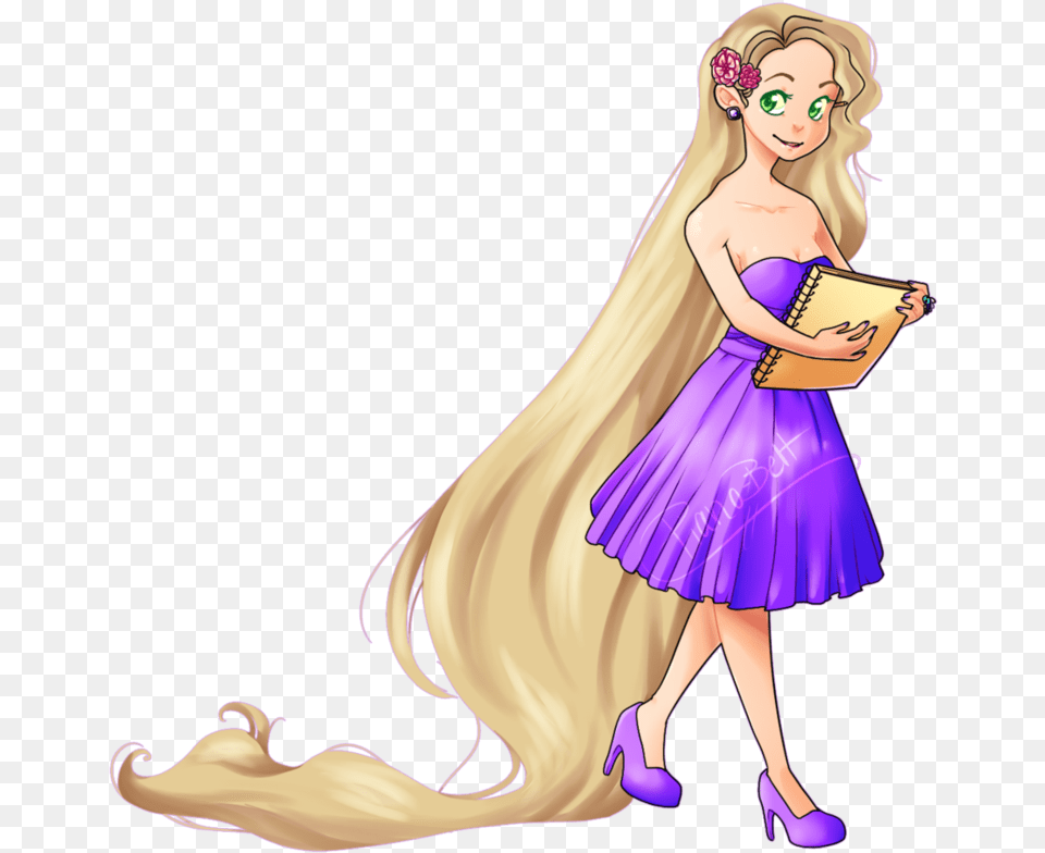Fashion Rapunzel Illustration, Adult, Publication, Person, Woman Free Png