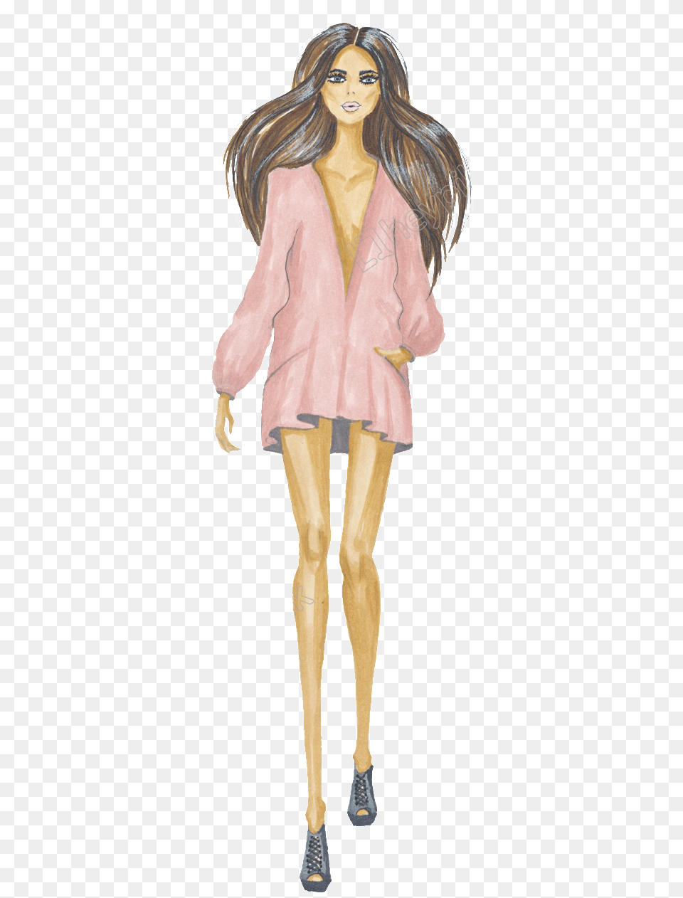 Fashion Runway Clipart Vector Fashion Model, Clothing, Coat, Adult, Person Free Png Download