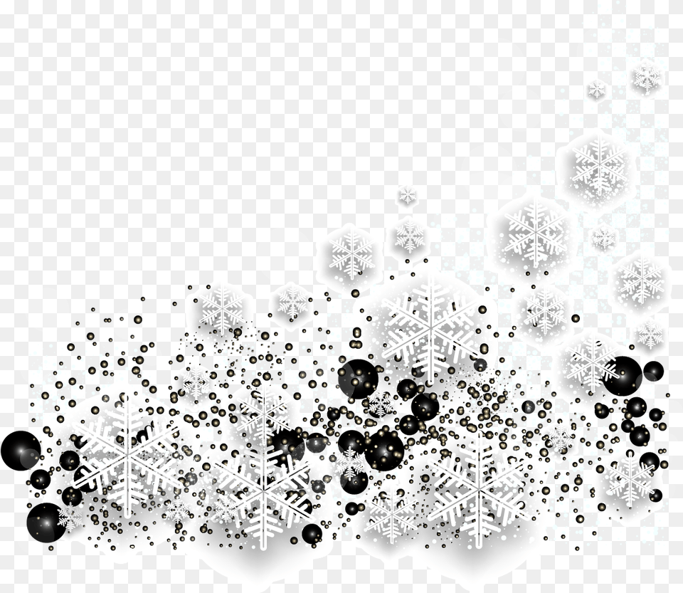 Fashion Snowflake Background Decoration White Snowflakes Background Nature, Outdoors, Art, Graphics Free Png Download