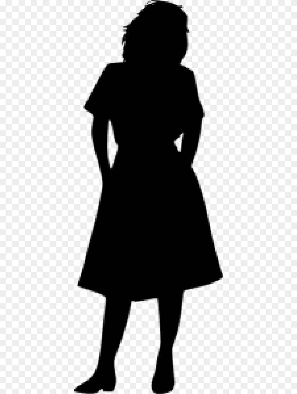 Fashion Woman Clipart Woman Cat, Clothing, Coat, Silhouette, Adult Png Image