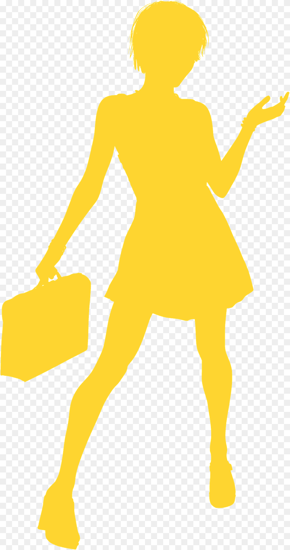 Fashionable Girl Silhouette, Boy, Child, Male, Person Png Image