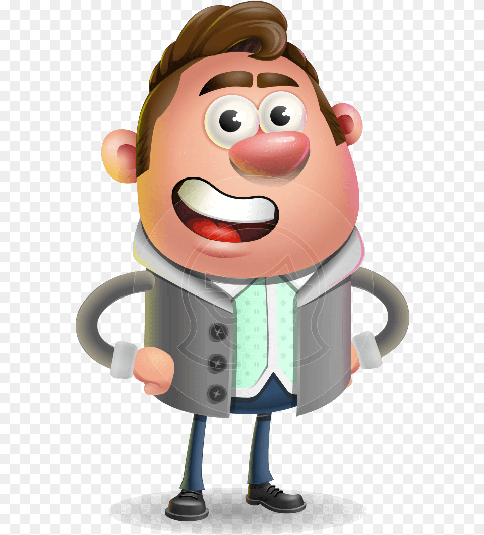 Fashionable Man Cartoon 3d Vector Character Aka Lincoln Cartoon Characters Man 3d, Toy, Performer, Person, Accessories Png