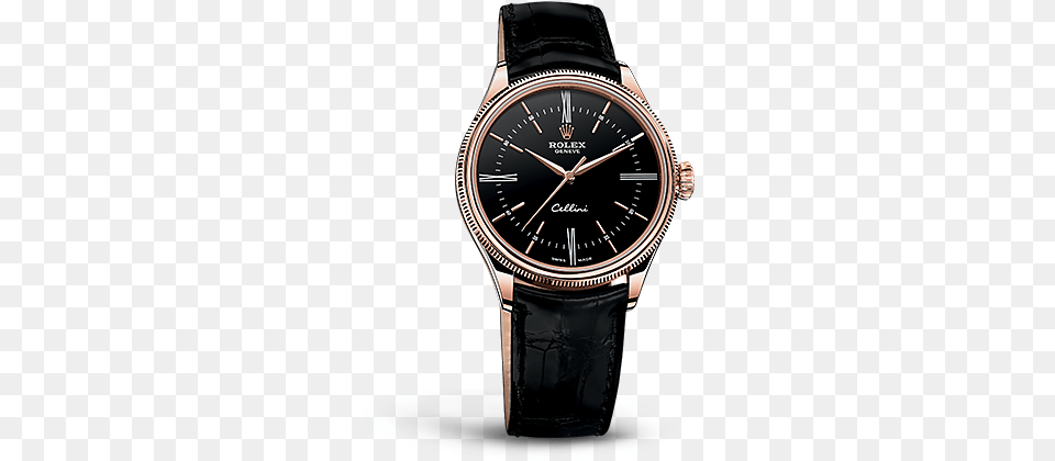 Fashionable Rolex Everose Gold Cellini Time Replica, Arm, Body Part, Person, Wristwatch Free Png