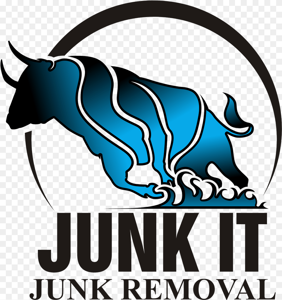 Fast And Easy Junk Removal 503 256 6276 Portland Bull, Advertisement, Poster Png Image