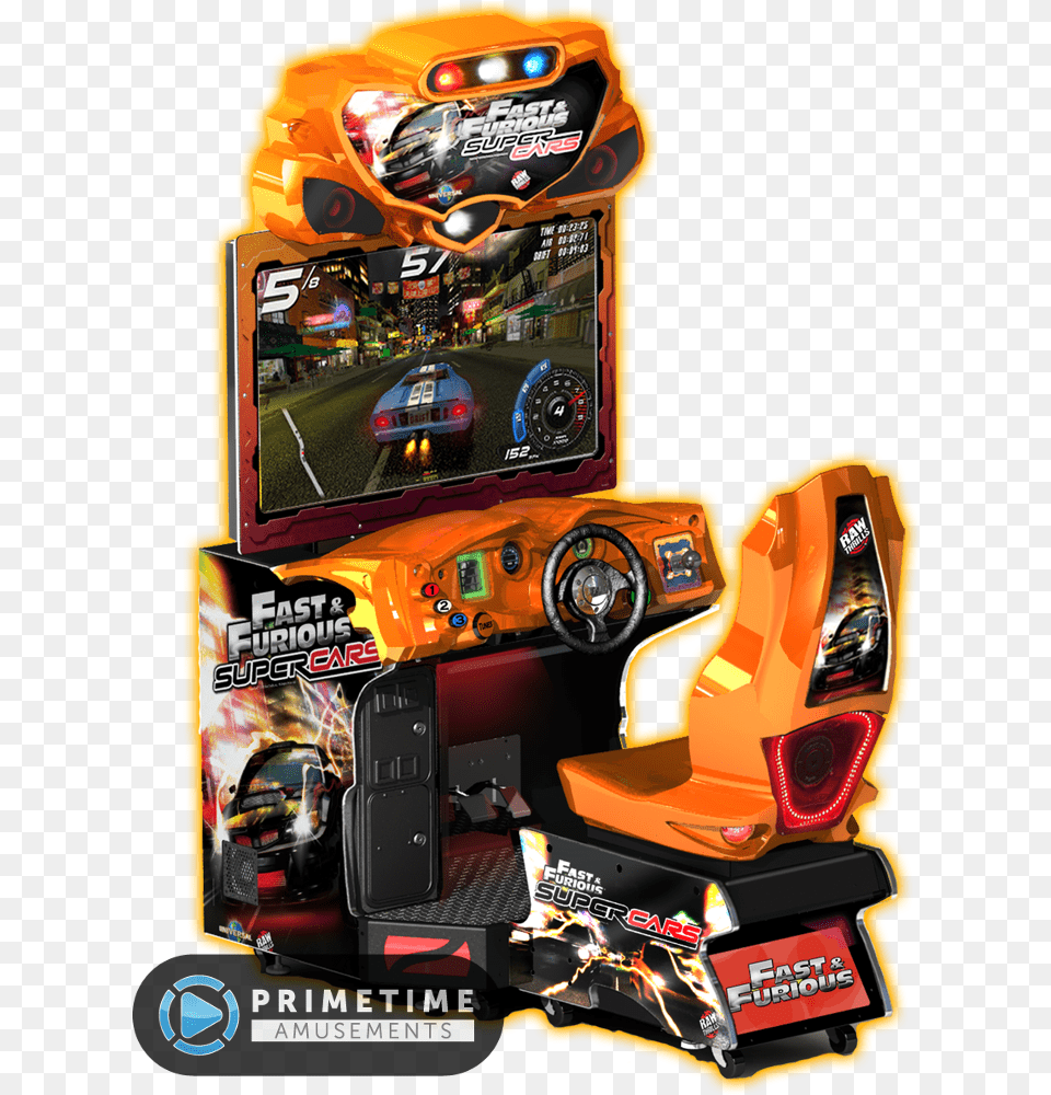 Fast And Furious Super Cars Dedicated Raw Thrills Fast Amp Furious Super Cars Twin Arcade, Arcade Game Machine, Game, Machine, Wheel Free Transparent Png