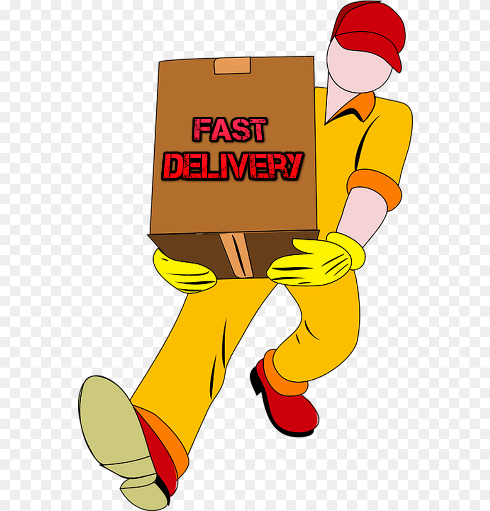 Fast Delivery Website Design Ecommerce Image Delivery Logo Transparent Background, Box, Person, Cardboard, Carton Free Png
