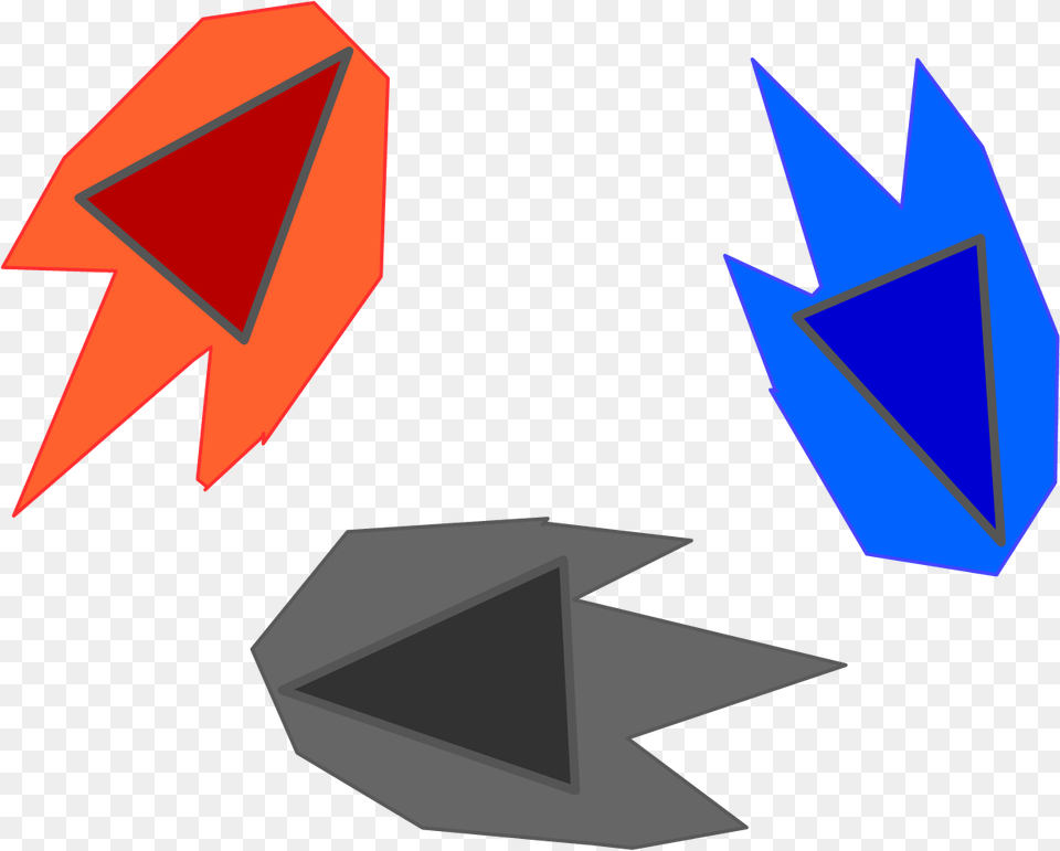 Fast Drones Triangle, Art, Origami, Paper Png