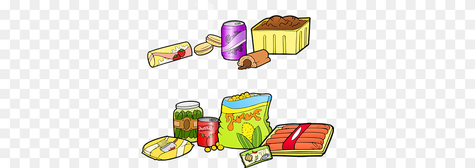 Fast Food Lunch, Meal, Tin, Aluminium Free Png Download