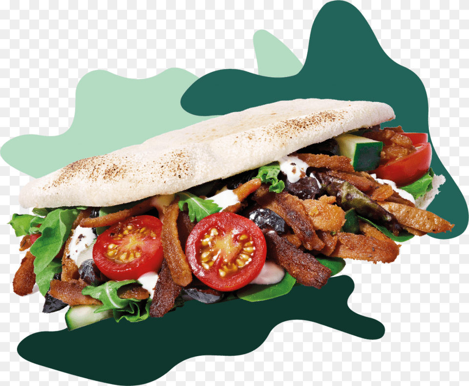 Fast Food, Bread, Pita, Burger, Lunch Png Image