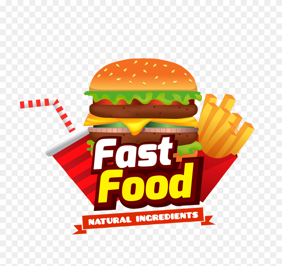 Fast Food Burger, Advertisement, Poster Png Image