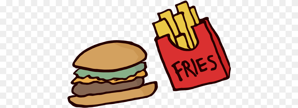 Fast Food Burger And Fries French Fries, Dynamite, Weapon Png Image