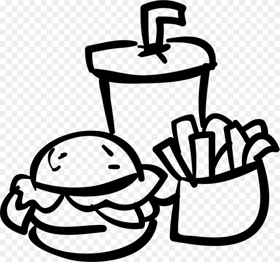 Fast Food Burger Drink And Fries Icon Food And Drink, Dynamite, Weapon Free Png