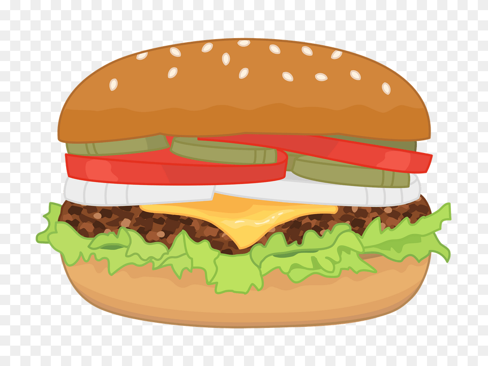 Fast Food Cheeseburger Clipart, Burger, Birthday Cake, Cake, Cream Png Image