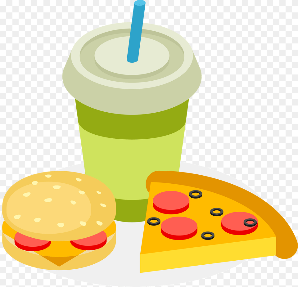 Fast Food Clipart, Beverage, Juice, Burger, Birthday Cake Free Transparent Png