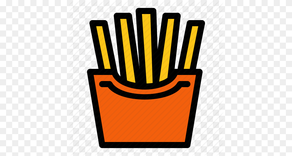 Fast Food French Fries Fries Mcdonalds Icon, Weapon, Arrow, Blackboard, Quiver Free Png