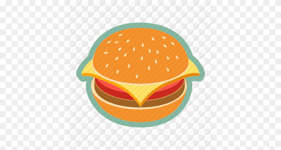 Fast Food Ground Beef Hamburger Junk Food Sandwich Icon, Burger Png