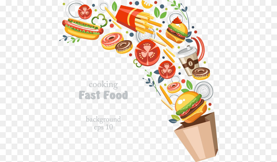 Fast Food Image Fast Food Background Vector Download, Advertisement, Cream, Dessert, Ice Cream Free Png