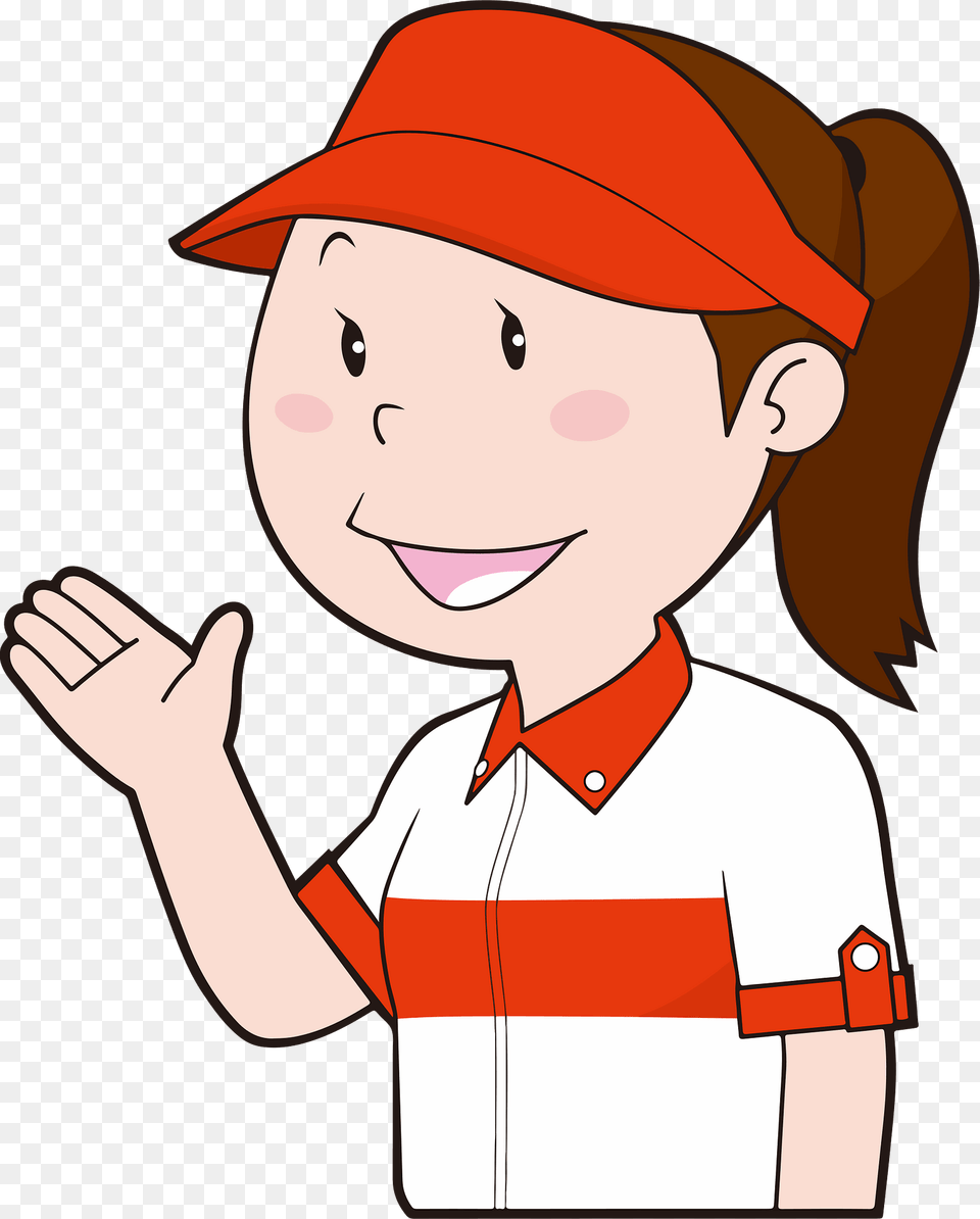 Fast Food Restaurant Staff Clipart, Baseball Cap, Cap, Clothing, Hat Free Png