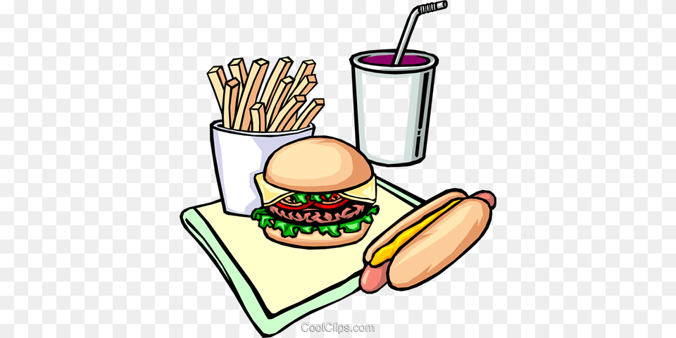 Fast Food Royalty Vector Clip Art Illustration, Burger, Lunch, Meal, Dynamite Free Transparent Png