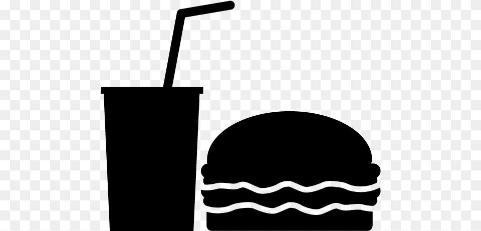 Fast Food Shop Icon, Gray Png