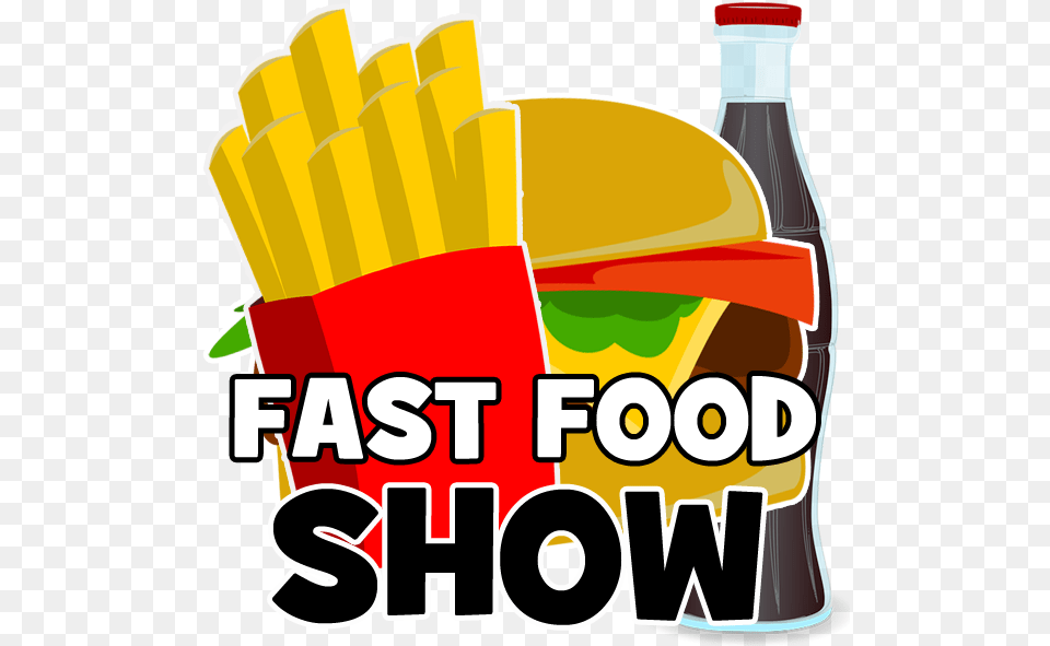 Fast Food Show Logo Splash, Fries, Dynamite, Ketchup, Weapon Png