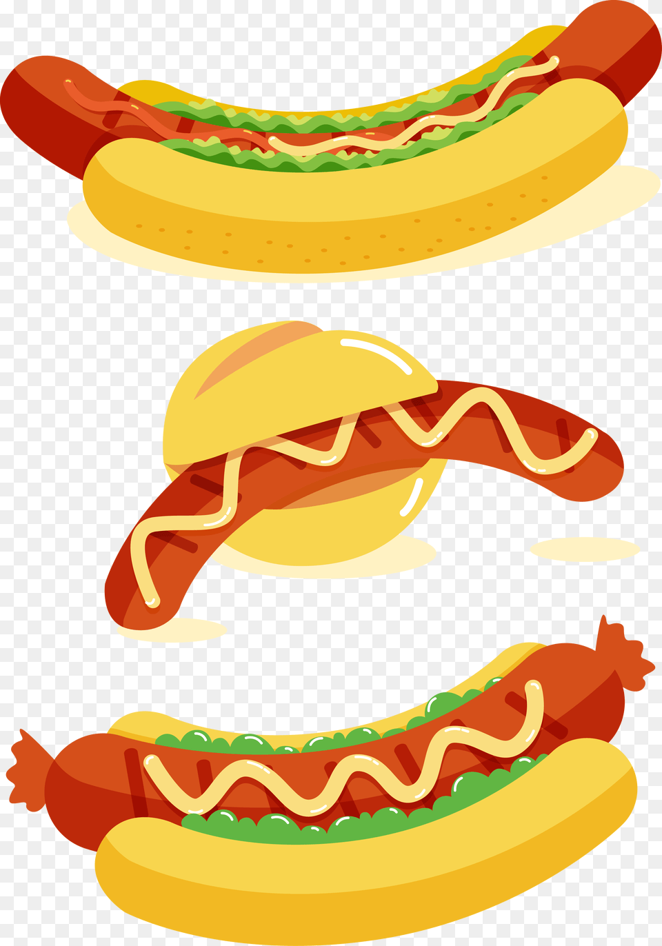 Fast Food Vector Hot Dog Bratwurst Sausage Fast Food Sausage, Hot Dog, Dynamite, Weapon Png Image