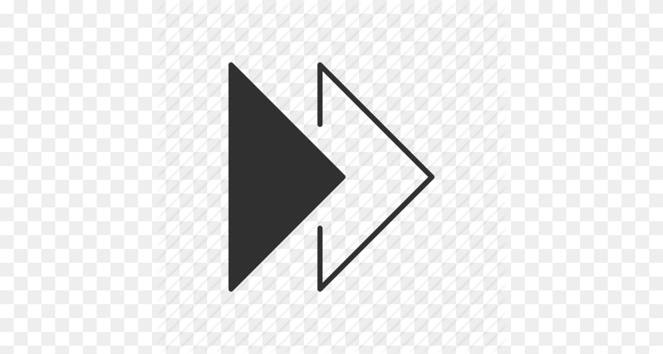 Fast Forward Forward Next Right Arrow Icon, Triangle, Boat, Sailboat, Transportation Png