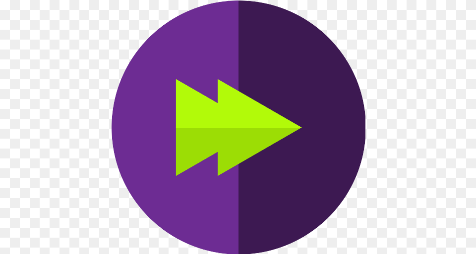 Fast Forward Play Vector Svg Icon Icon, Triangle, Purple, Disk Png Image