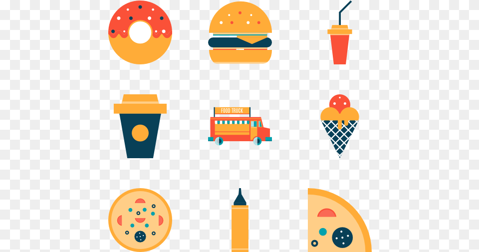 Fast Icon Packs Food Icons, Cream, Dessert, Ice Cream, Burger Free Png Download