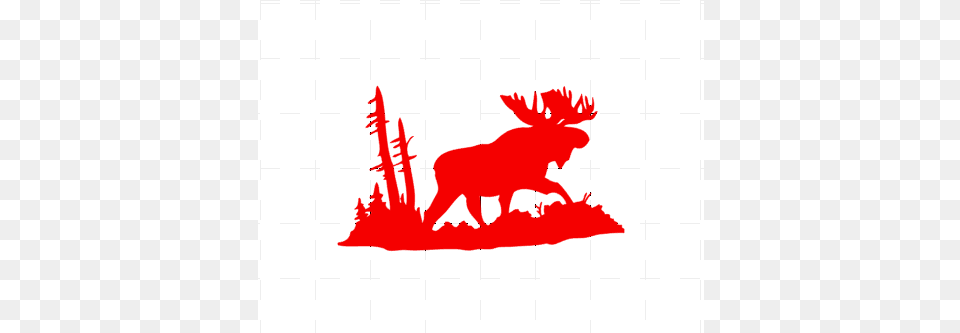 Fast Lane Graphix Silhouette Moose Head, Animal, Mammal, Wildlife Free Png Download