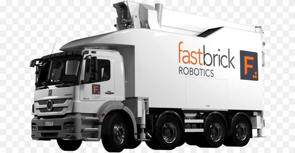 Fastbrick Robotics Truck 001 Fastbrick Robotics, Trailer Truck, Transportation, Vehicle, Machine Free Png